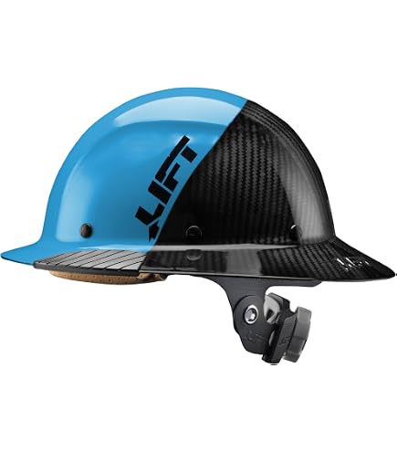 LIFT Safety DAX Fifty 50 Carbon Fiber Full Brim Hardhat (Yellow